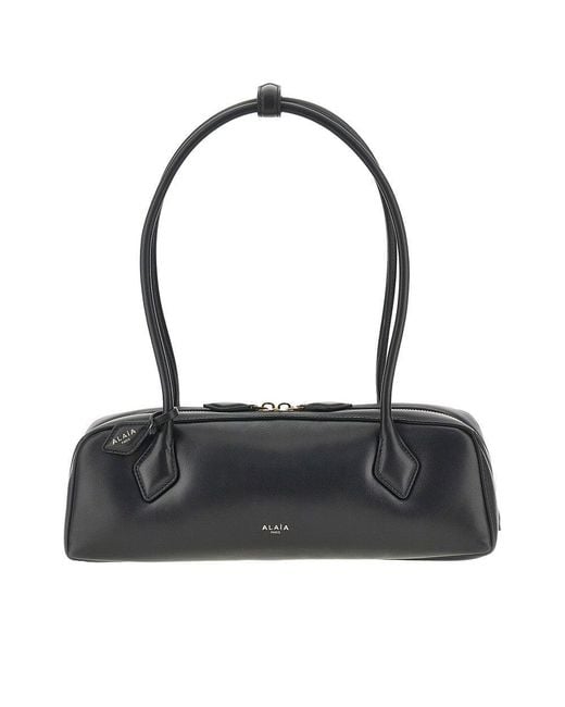 Alaïa Black Padded Leather Medium 'Le Teckel' Bag