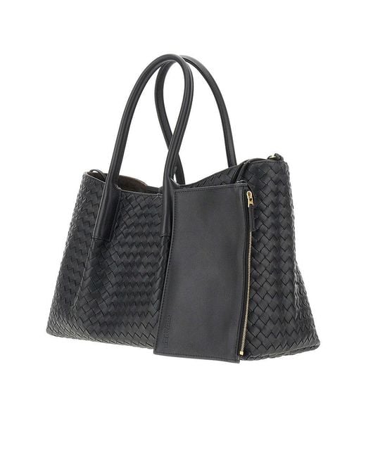 Bottega Veneta Black 'Pinacoteca' Reversible Leather Bag