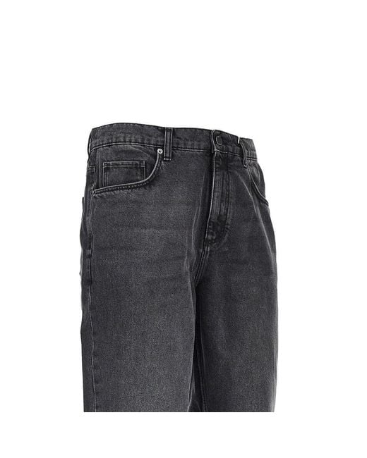 Wax London Gray 'Felix' Loose Fit Jeans for men