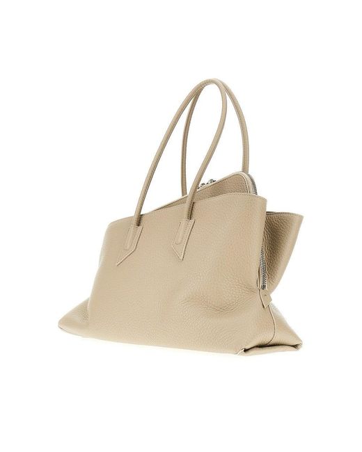 The Attico Natural Leather Medium 'La Passeggiata' Bag