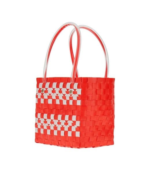 Marni Woven Basket Bag Kids in Red Lyst UK