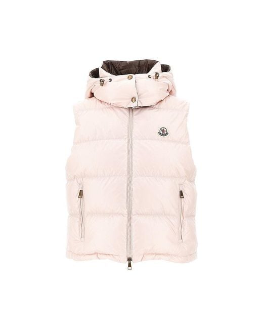 Moncler Pink 'Niverolle' Down Vest