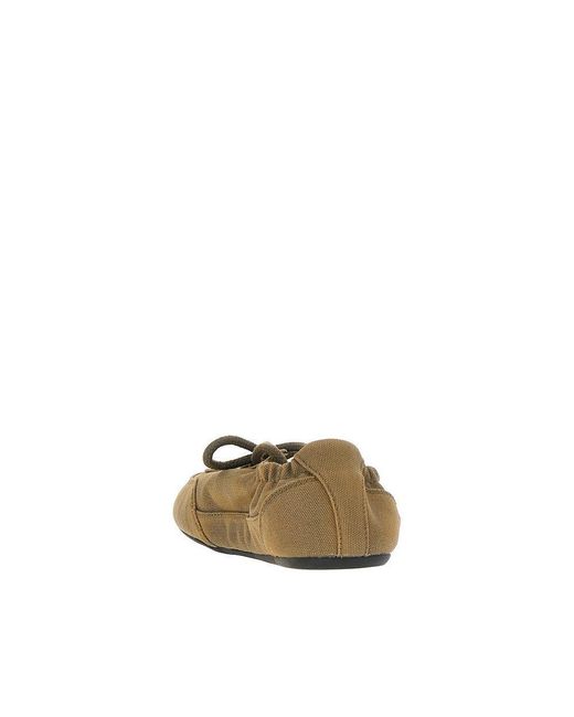 Prada Green 'Collapse' Canvas Sneakers