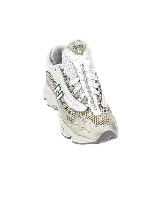 New Balance White 1000 Sneakers