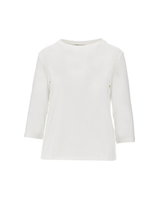 Weekend by Maxmara White Stretch Jersey T-Shirt
