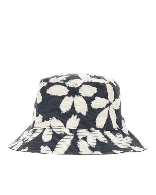 Emporio Armani Blue Reversible Bucket Hat for men