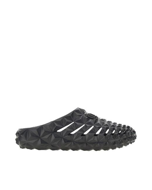 EA7 Black Eva Prisma Sliders for men