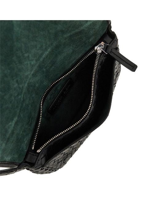 Bottega Veneta Black Intrecciato Nappa Leather 'Veneto' Bag for men