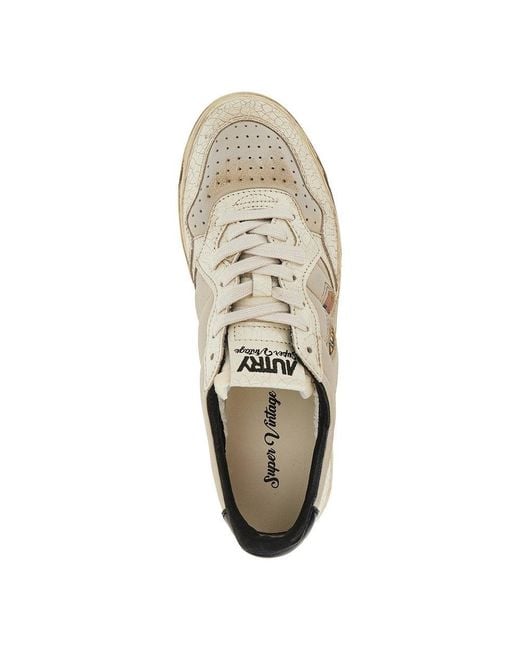 Autry Brown Super Vintage Medalist Low Sneakers for men
