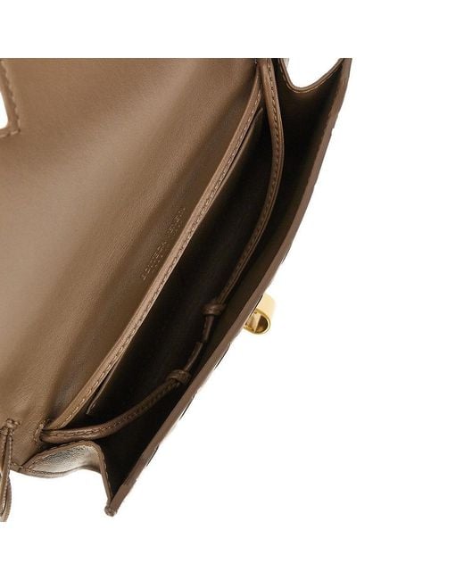 Bottega Veneta Brown Intrecciato Nappa Leather 'Andiamo' Pouch