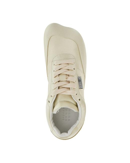 MM6 by Maison Margiela Natural Satin Anatomic Sneakers