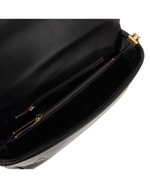 Pinko Black Love Bag Click Soft Horizontal Handle Bag