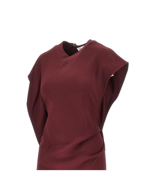 Victoria Beckham Red 'Victoria' Cady Dress