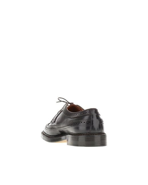 Alden Black 975 Long Wing Lace-Up Shoes for men