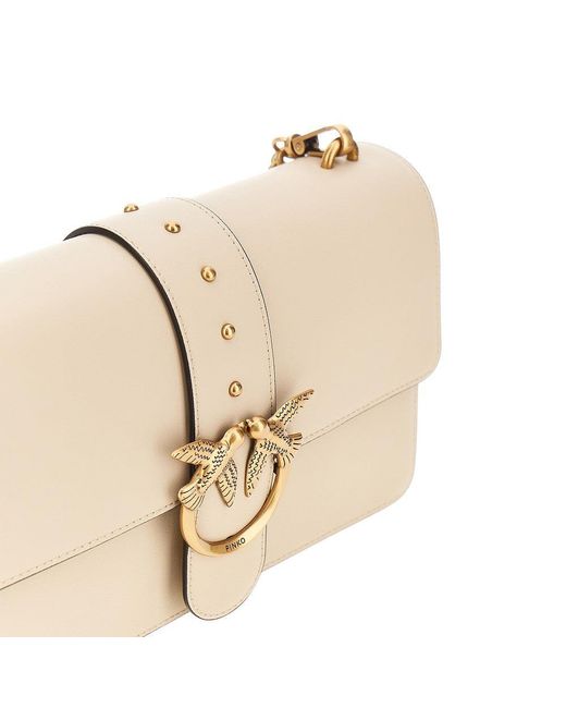 Pinko Natural 'Love One Classic' Leather Bag
