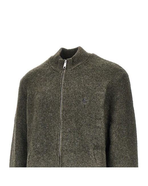 Carhartt Green 'Curtis' Knitted Cardigan for men