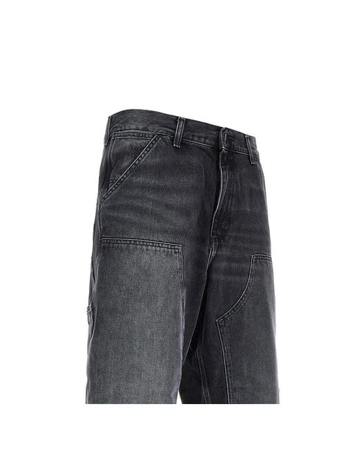 Carhartt Gray Double Knee Denim Pants for men
