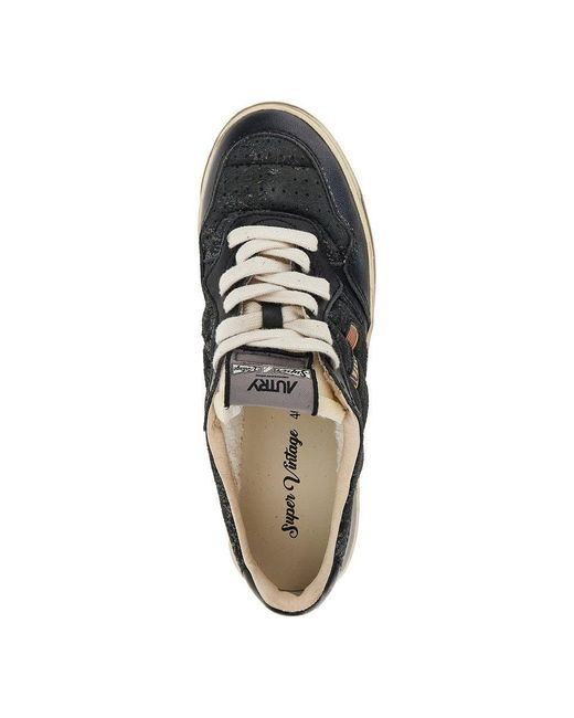 Autry Blue Super Vintage Medalist Low Sneakers for men