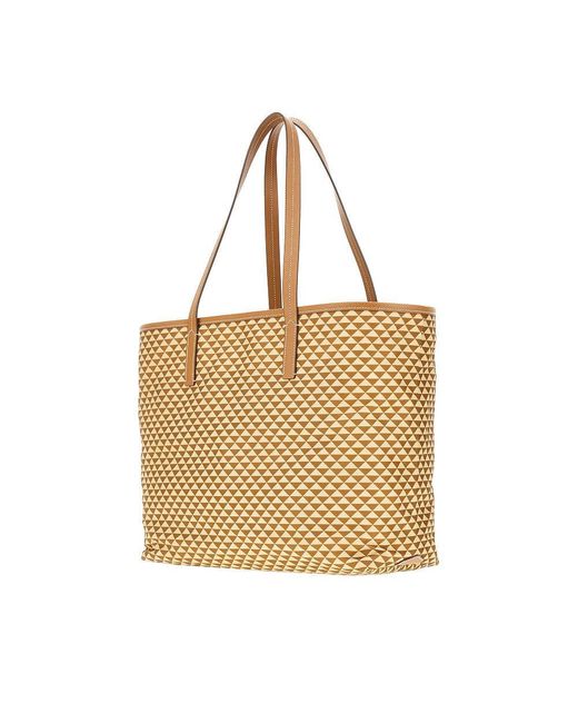Prada Metallic Re-Nylon Shopping Bag