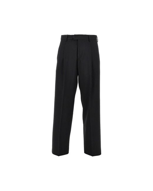 BRERAS Milano Black 'Orazio' Pants With Dart for men