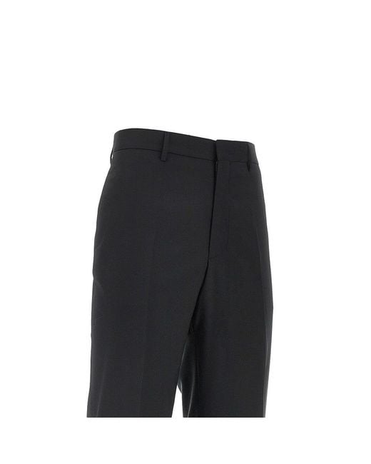 Tagliatore Black Super 110's Wool Pants for men