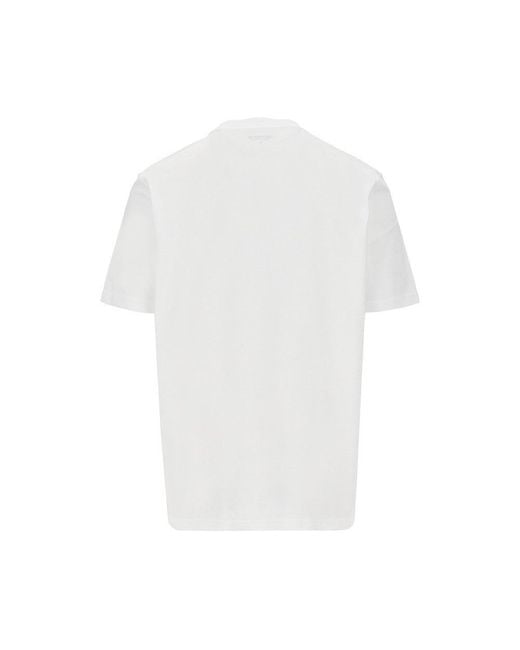 Carhartt White 'Small Heart' Cotton T-Shirt for men