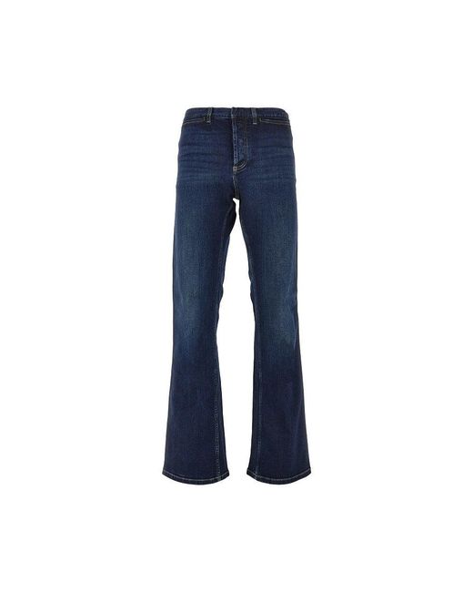 Gucci Blue Denim Jeans With Web Ribbon for men