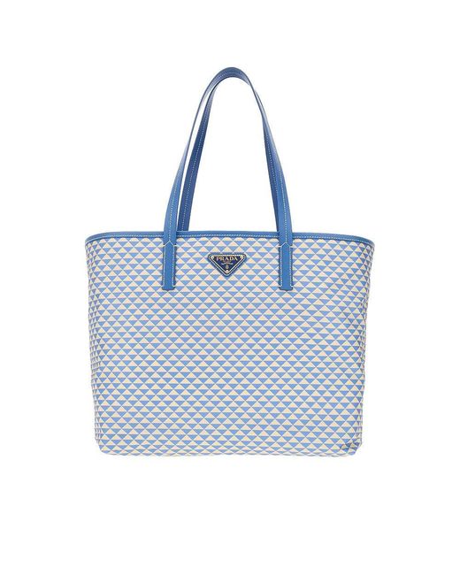 Prada Blue Re-Nylon Shopping Bag