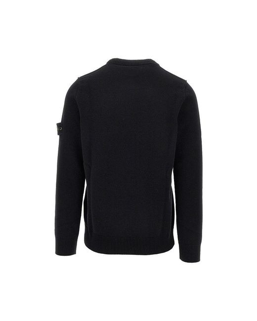 Pullover di Stone Island in Black da Uomo