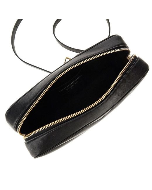 Saint Laurent Black 'Loulou' Matelassé Nappa Leather Camera Bag