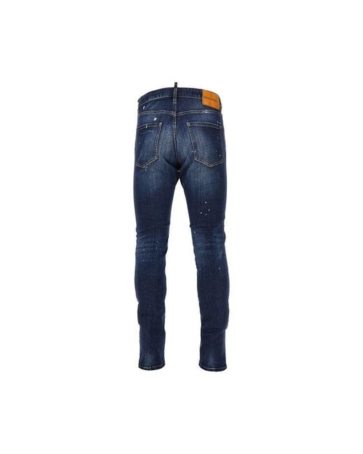 DSquared² Blue 'Teddy' Denim Jeans for men