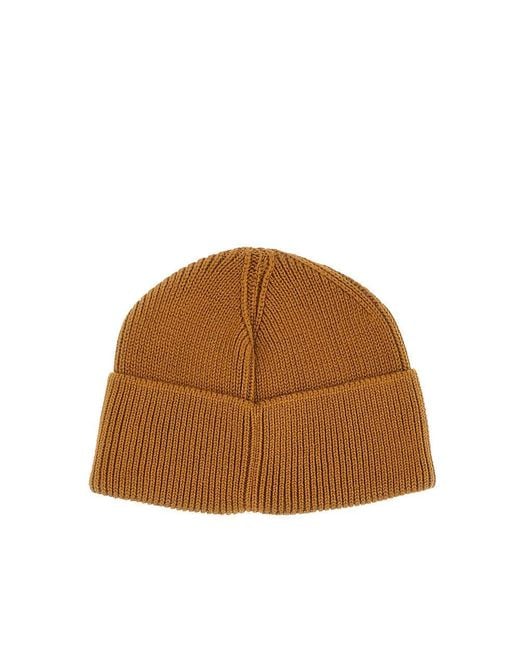 POLAR SKATE Brown 'John' Beanie Hat for men