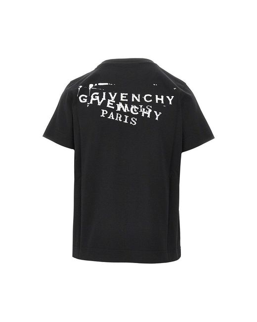 Givenchy Black Stamp' Print T-Shirt