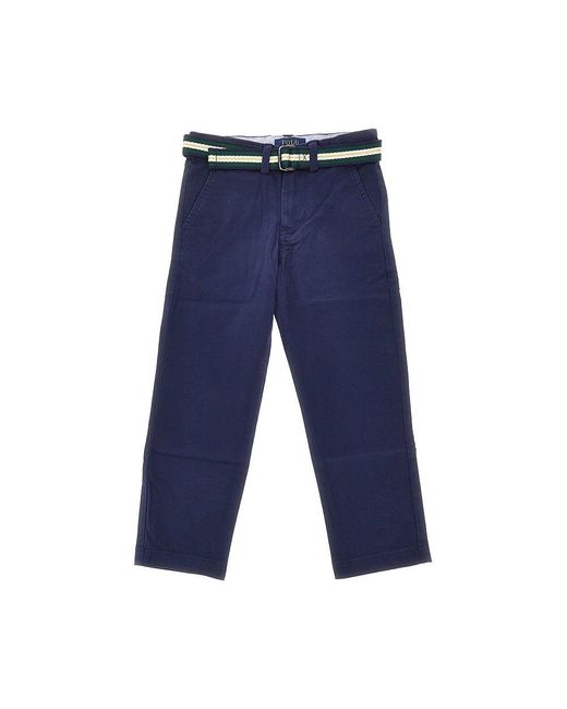 Ralph Lauren Blue Flex Abrasion Twill Pants Kids for men