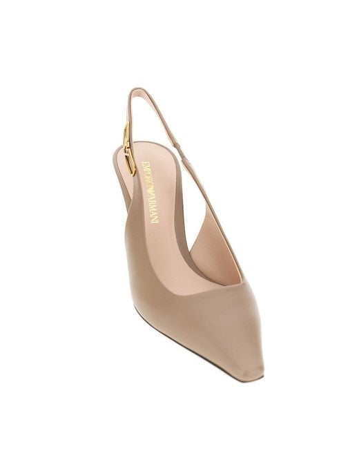 Décolleté Slingback di Emporio Armani in Metallic
