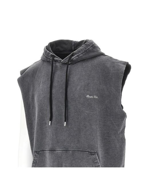 Mauna Kea Gray 'Cactus' Sleeveless Hoodie for men