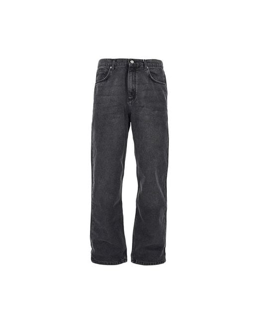 Wax London Gray 'Felix' Loose Fit Jeans for men