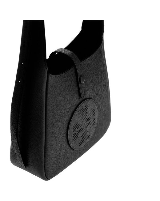 Tory Burch Black 'Miller Swing' Grained Leather Crossbody Bag