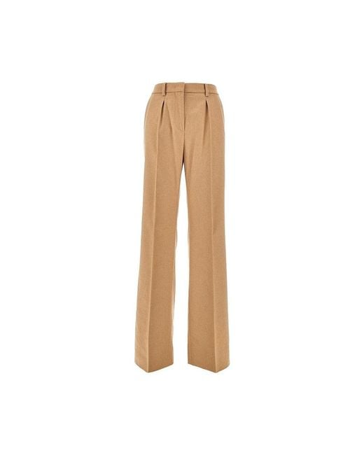 Max Mara Natural Camelhair Tailored Pants