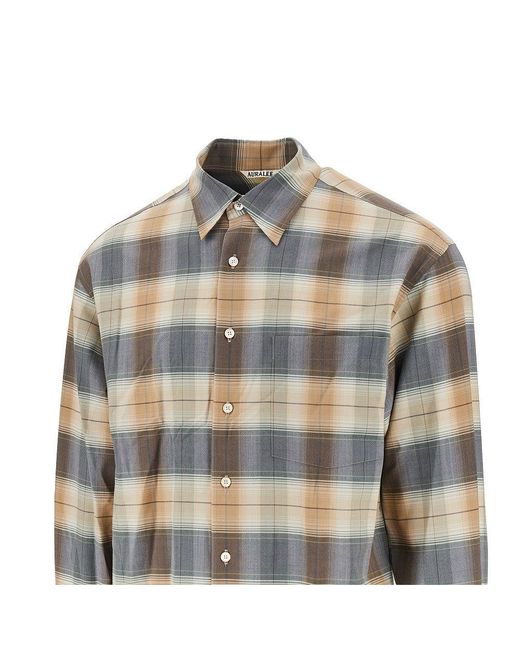 Camicia di Auralee in Multicolor da Uomo