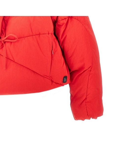 Bacon Red W Soft Vault Crop Down Jacket
