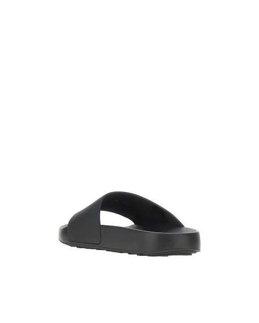 Givenchy Black 'Label' Rubber Mules