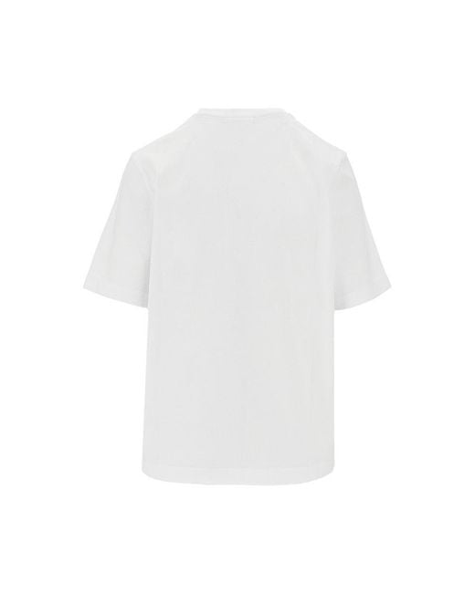Maison Kitsuné White 'Baby Fox' Patch Comfort Fit T-Shirt