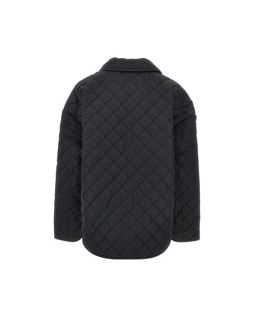 Totême  Black Quilted Oversized Jacket