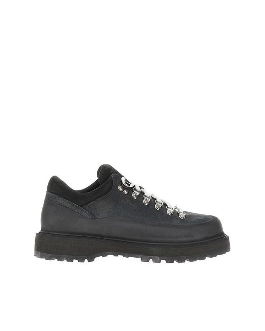 Diemme Black Leather And Rubber 'Cornaro' Sneakers for men