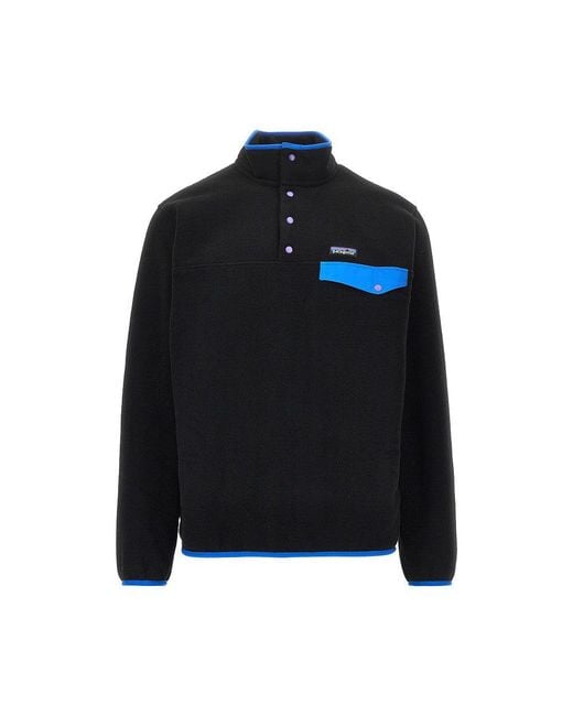 Pullover Snap-T di Patagonia in Black da Uomo