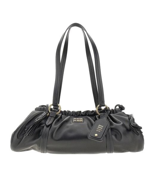 Miu Miu Black Nappa Leather 'Joie' Bag