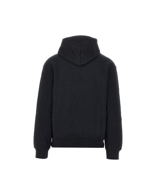Maison Kitsuné Blue 'Maison Kitsuné Paris' Embroidery Hoodie for men