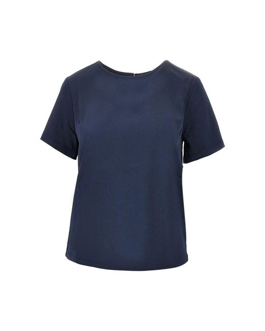 Weekend by Maxmara Blue Satin T-Shirt