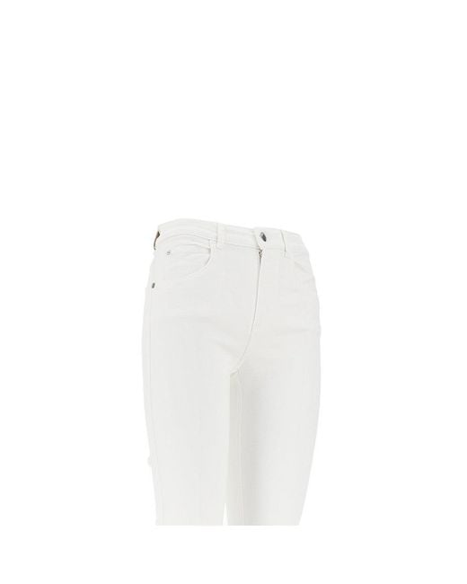 Emporio Armani White 'J9D' Slim Fit Jeans
